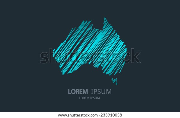 Abstract Australia Logo Vector Logotype Design Stock Vector (Royalty ...