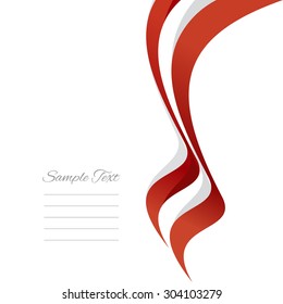 Abstract Austrian right ribbon vector