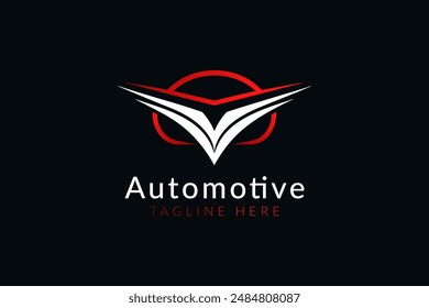 Abstract automotive modern logo art