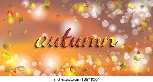 Abstract autumn background