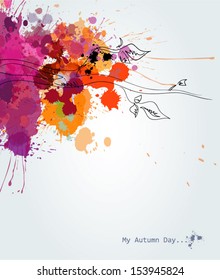Abstract autumn background