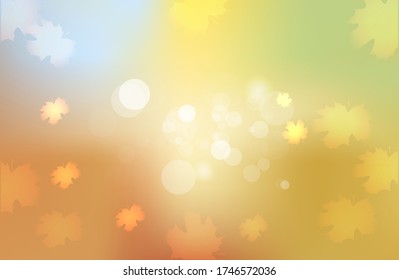 Abstract autumn background with bokeh blur effect. Template for business. 
autumn landscape.