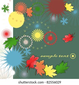 abstract autumn background bright