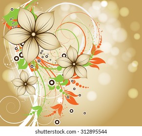 Abstract autumn background for design