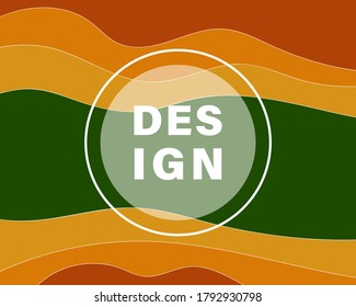 Abstract autumn background with frames for text. Horizontal banner for discount sale and special offer. Modern design style cover. Backdrop for mobile app page minimalistic style. Vector illustration.