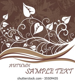 Abstract autumn background with free space for your text