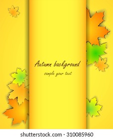 Abstract autumn background with leaves