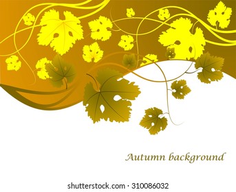 Abstract autumn background with leaves