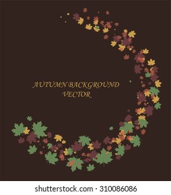 Abstract autumn background with leaves