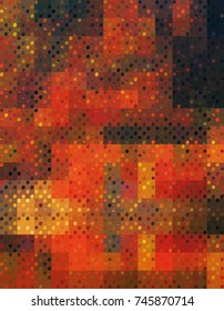 abstract autumn background pixel camouflage / abstract autumn pixel camouflage