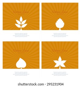 Abstract Autumn background with some special objects