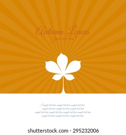 Abstract Autumn background with some special objects