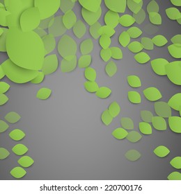 abstract autumn background with stylized leafs