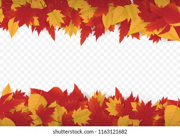 abstract autumn background template design with maple leafs vector eps 10 - Shutterstock ID 1163121682