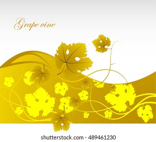 Abstract autumn background with text