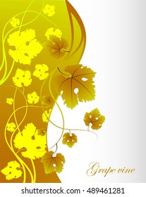 Abstract autumn background with text