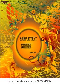 abstract autumn background with text place