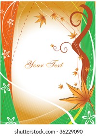 Abstract autumn background. Vector