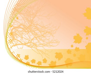 Abstract autumn background (Vector)