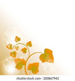 Abstract autumn background. Yellow leaves