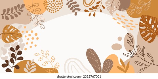 abstract autumn backgrounds for social media stories. Colorful banners with autumn leaves.