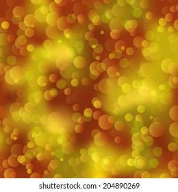 Abstract autumn bokeh background for design. Green, yellow and brown colors