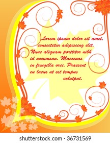 abstract autumn card