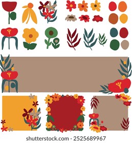 Abstractas colores de otoño, paleta de colores de otoño profundo, ricos tonos de otoño, otoño cálido abstracto