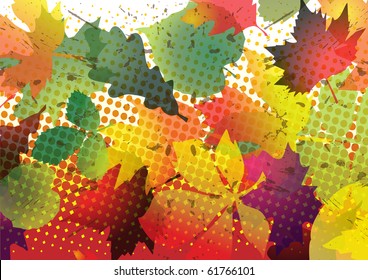 Abstract autumn design vector illustration