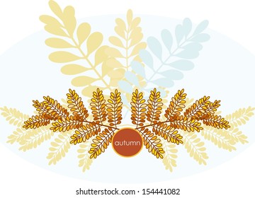 Abstract autumn foliage background. Banner.