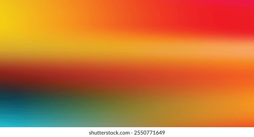 Abstractas fondo degradado de otoño con cálidas ondas naranjas y rojas. Vector de fondo