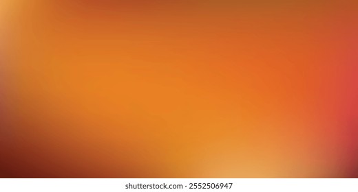 Abstractas fondo degradado de otoño con cálidas ondas naranjas y rojas. Vector de fondo