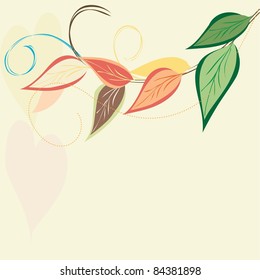 Abstract autumn  leaf background. Banner.