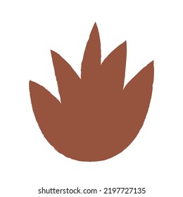 Abstract autumn leaf. Vector illustration on isolated background. 