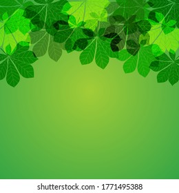 Abstract Autumn Leaves Background. Vector Illustration EPS10