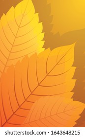 Abstract Autumn Leaves Cover Background Design, Good for Banner, Greeting, Social Media, Book Cover, and Other