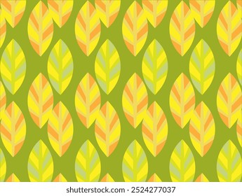 Abstract autumn leaves pattern background.