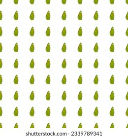 Abstract autumn leaves seamless pattern. Simple botanical leaf background. Retro decorative backdrop for fabric design, textile print, wrapping. Vector illustration