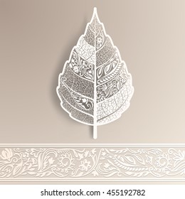Abstract autumn leaves. Vector eps 10.