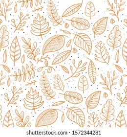 Abstract autumn pattern vector background