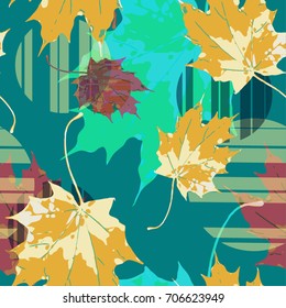 Abstract autumn seamless pattern.