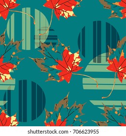 Abstract autumn seamless pattern.