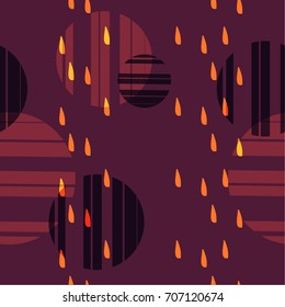 Abstract autumn seamless pattern.