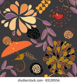 Abstract autumn seamless pattern background