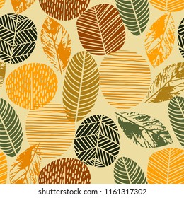 Abstract autumn seamless pattern with trees. Vector background for various surface. Trendy hand drawn textures. Abstract autumn seamless pattern with trees. Vector background for various surface. Trendy hand drawn textures.