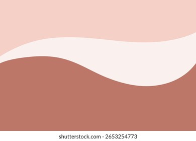 Abstrato outono simples fundo moderno em tons de pastel bege, marrom. Elemento gráfico, a forma de separação de um banner, cartaz, capa, fundo com um lugar para texto, vetor, design plano