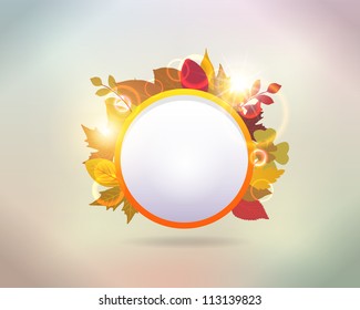 Abstract Autumn Sphere Vector Design