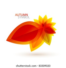 Abstract autumn symbol