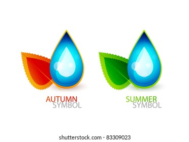 Abstract autumn symbol