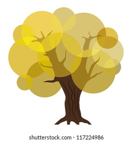 Abstract autumn tree. eps10